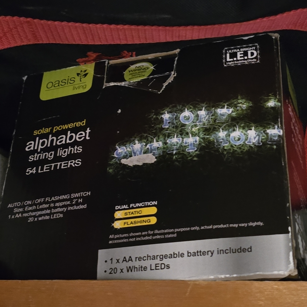 Alphabet string lights